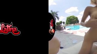 VRLatina.com – Veronica Leal 5k Poolside Fuck VR