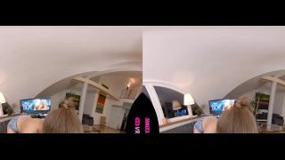 Beautiful Woman Sucking my balls VR
