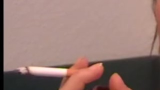 teen amateur smoking action