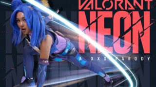 VRCosplayX Phoebe Kalib As VALORANT’s NEON Can’t Control Her Electric Lust